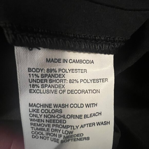 Dsg Mid-Rise Stride Skort With Built-In Shorts, Black, Size‎ Small - Picture 8 of 9